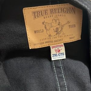 Black True Religion Jean Jacket